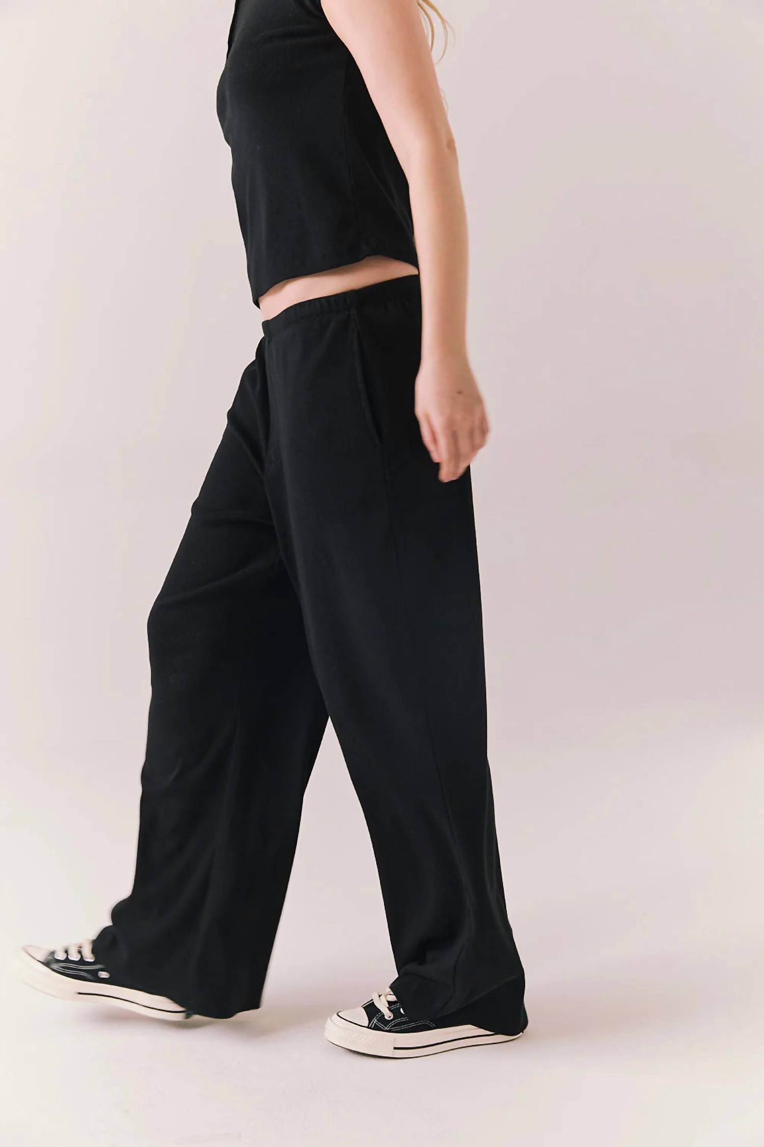 Chaser Women's Harper Joggers in black - women's pants - alternate view