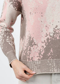 Kinross - Sequin Jacquard Vee Sweater