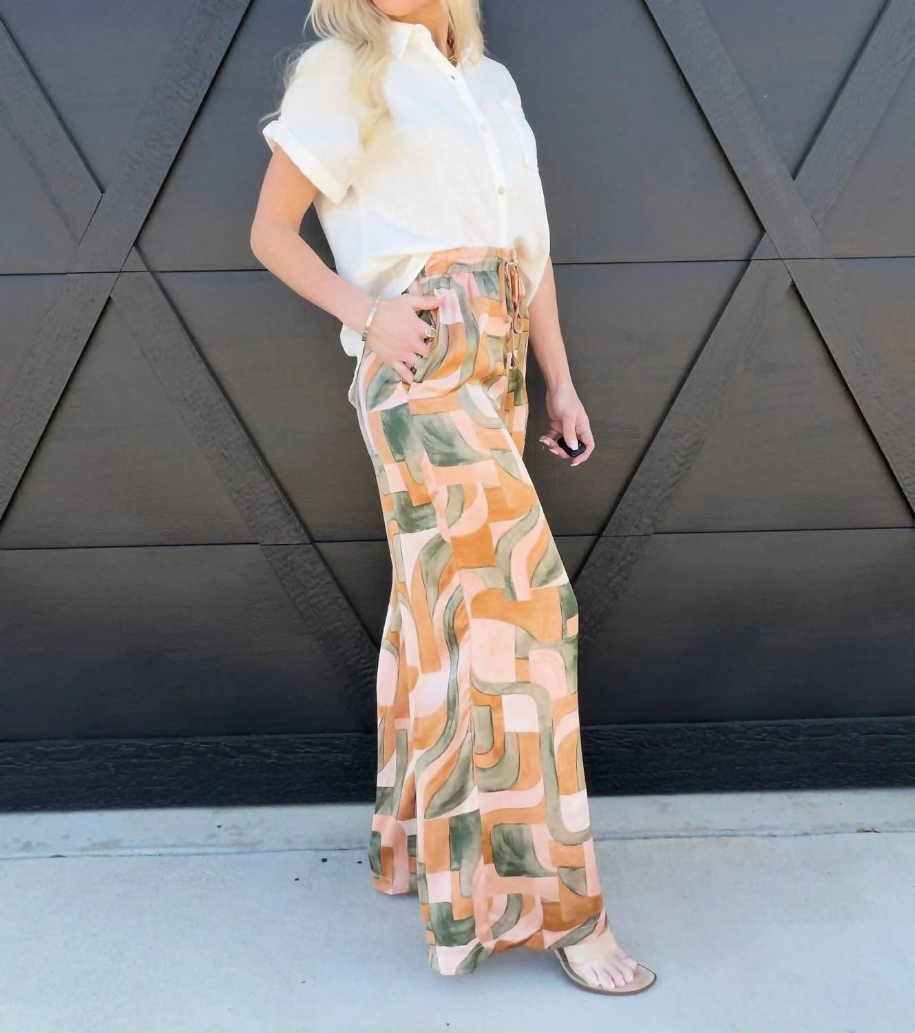 Dress Forum - Dune Deco Drawstring Wide Leg Pants