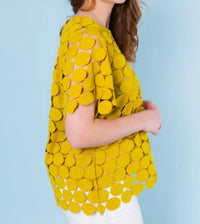Umgee - Polka Dot Shift Boxy Cut Top