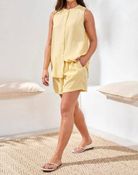 Tribal - Flowy Tencel Special Wash Sleeveless Blouse