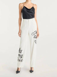 Cinq A Sept - Crushed Sequin Loveletter Collins Pants
