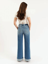 Daze - Far Out High Rise Wide Jeans