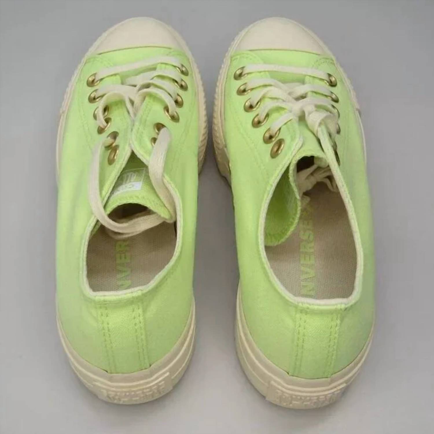 Converse Women's Low Platform Tennis Sneakers in citron - women's sneaker - alternate view