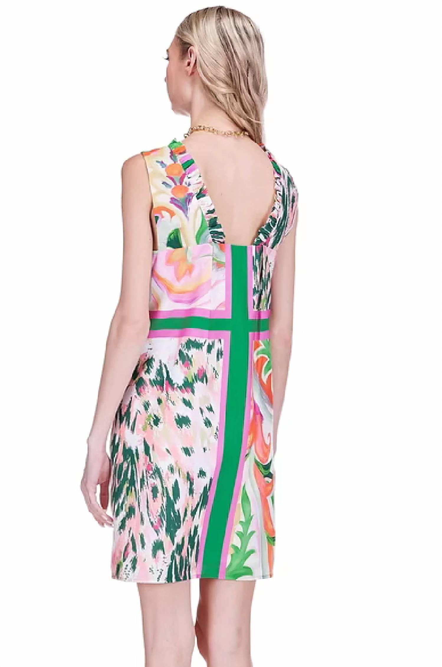Joy Joy - Ruffled Neck Mini Dress