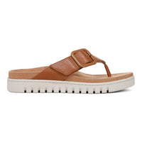 VIONIC Women's Uptown Marin Sandal in tan leather - women's sandal