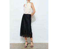 Ina Fashion - Lace Hem Midi Skirt