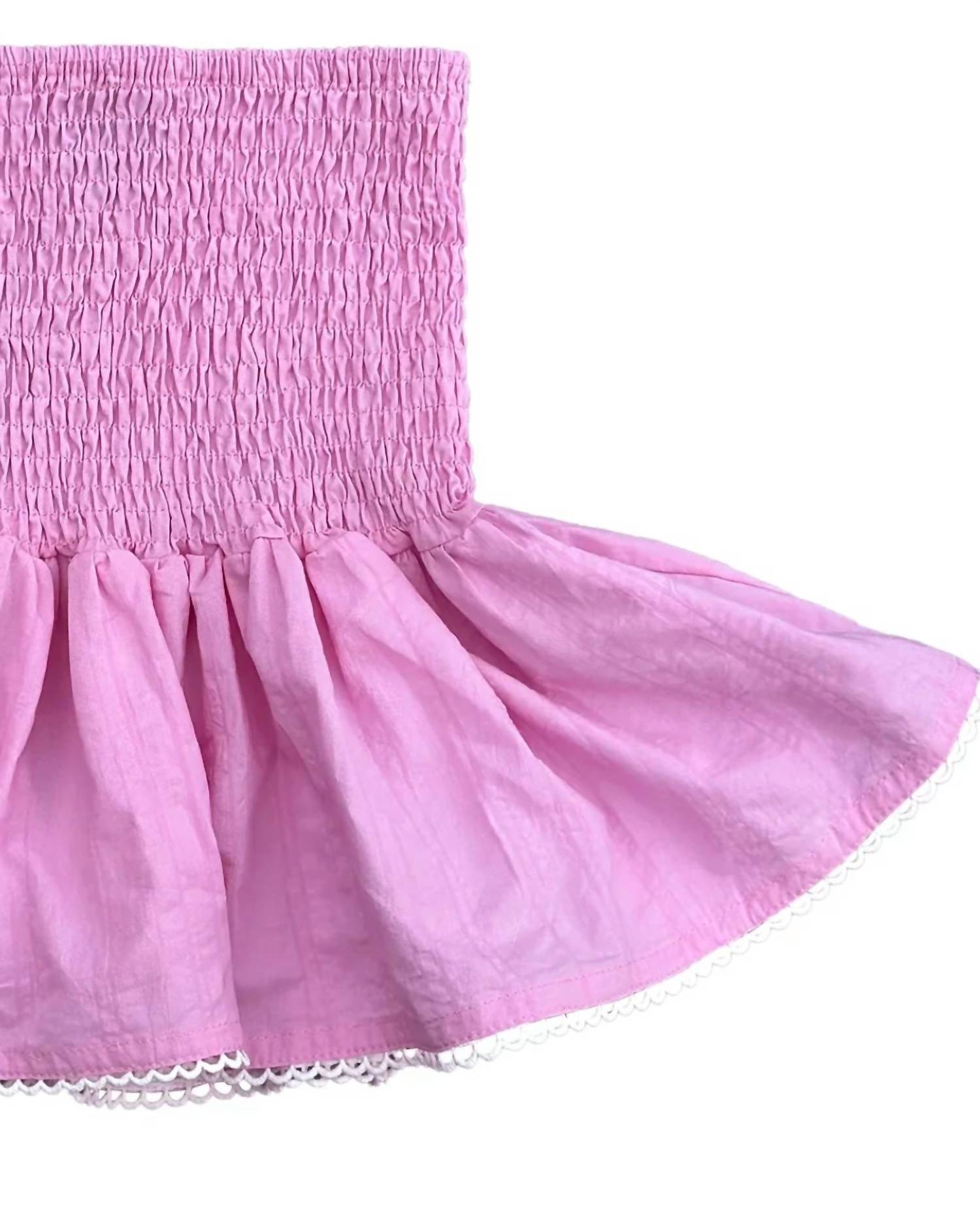 Little Olin - Girls' Smocked Ruffle Skirt