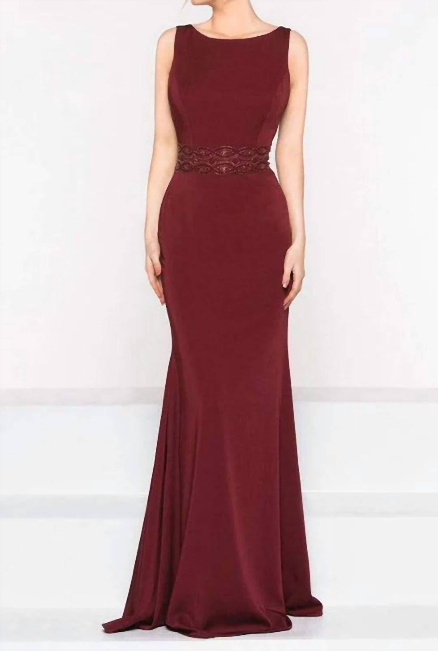 COLORS DRESS Marsoni Cape Gown in mink - women's dress - alternate view
