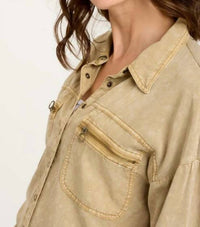 Xcvi - Kapp Button Up Top