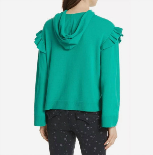 Joie - Pammeli Cashmere Ruffle Hooded Sweater