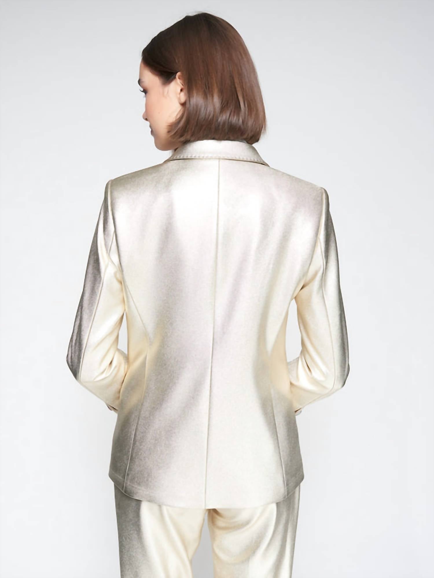 Vilagallo - One Button Notch Collar Blazer