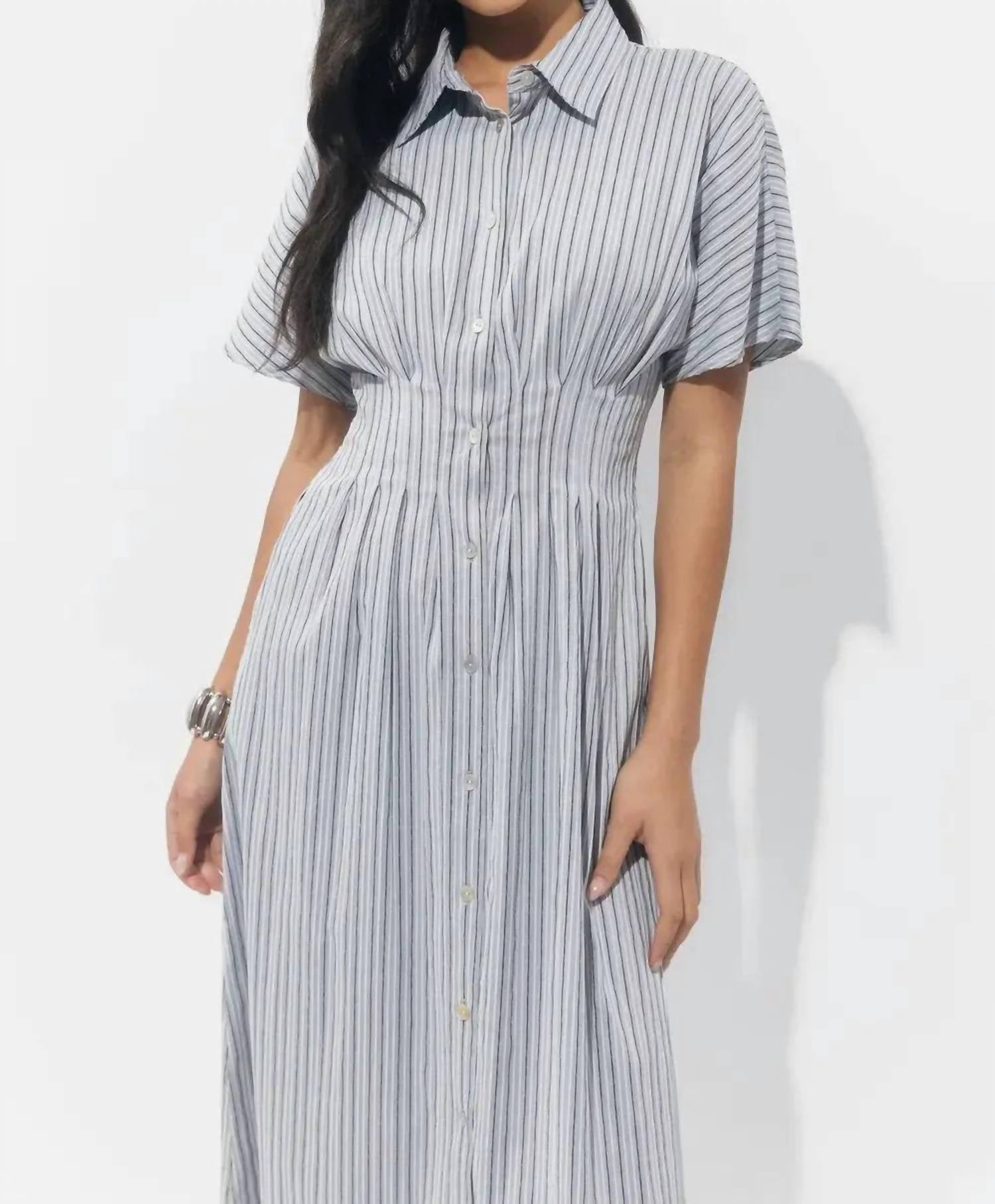 Adelyn Rae - Audrey Midi Shirt Dress