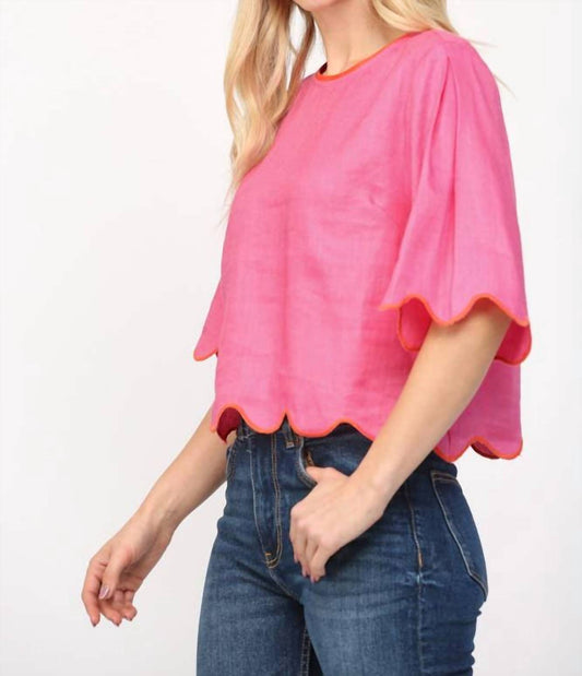 Fate - Scalloped Top