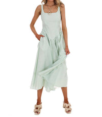 Mustard Seed Showing Off Stripe Maxi Dress in aloe - women's dress - view 6
