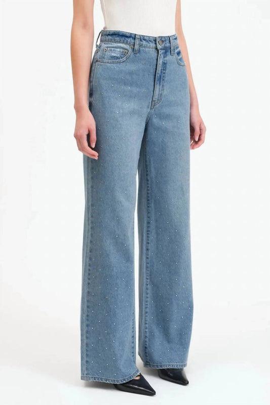 Daze - Women's Studded Far Out Wide Leg Jean