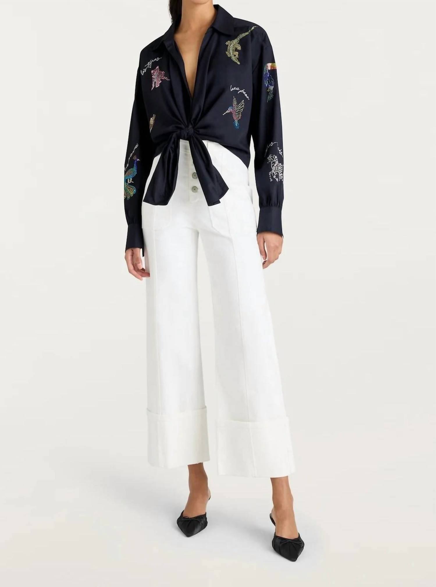 Cinq A Sept - Jungle Heatset Marina Top