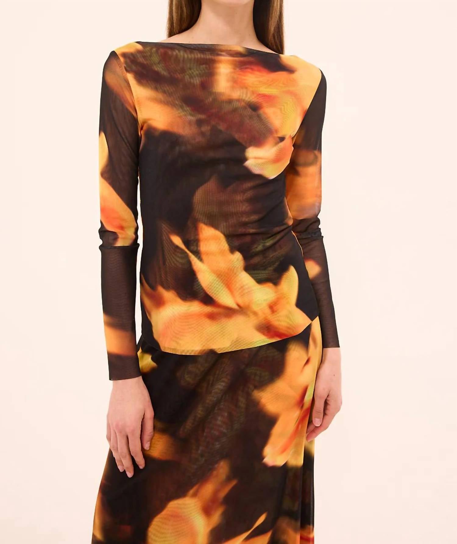 Misa Los Angeles - Women's Lira Yellow Flora Top