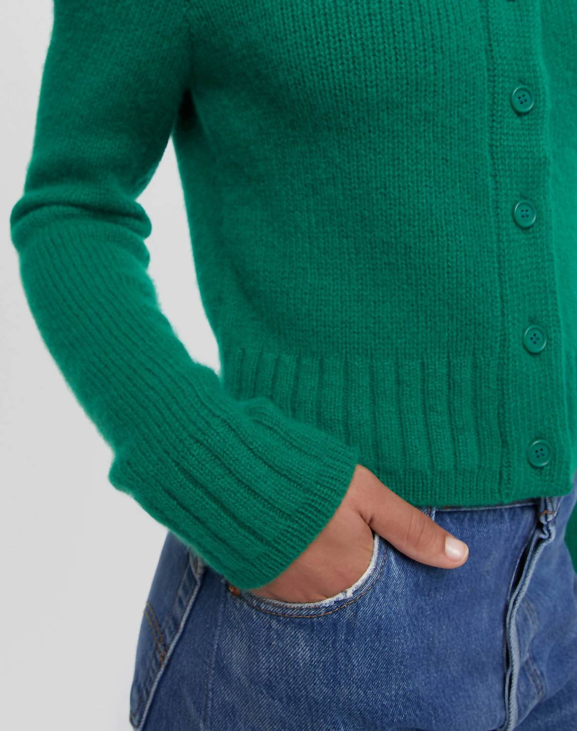 Re/Done - Baby Crew Cashmere Cardigan