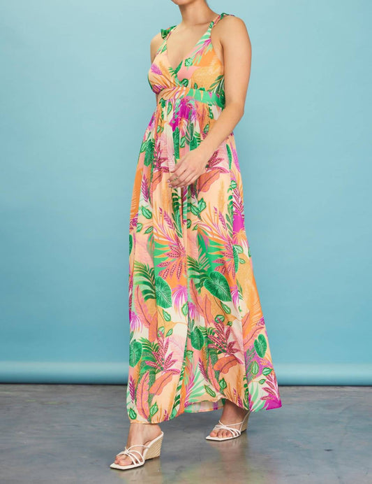 Skies Are Blue - Sweet At Heart Printed Maxi Dress