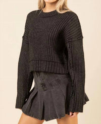 Very J - Ribbed Knit Sweater Pullover