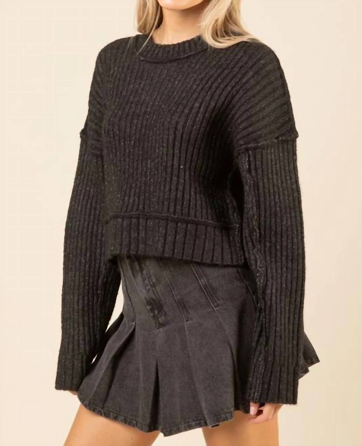 Very J - Ribbed Knit Sweater Pullover