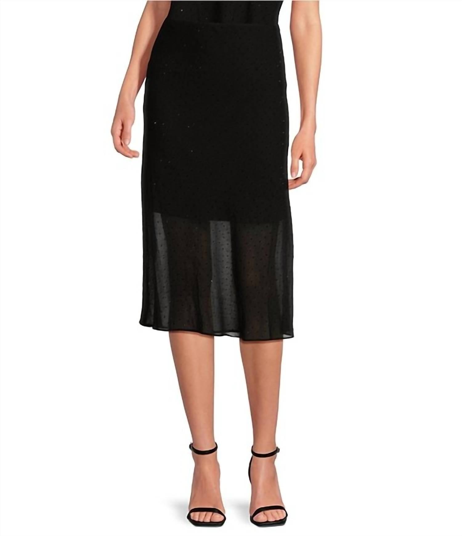 Lucy Paris - Masa Rhinestone Midi Skirt