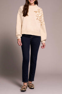 Tribal - Audrey Glitter Mid Rise Pull-on Slim Ankle Pant Jeans