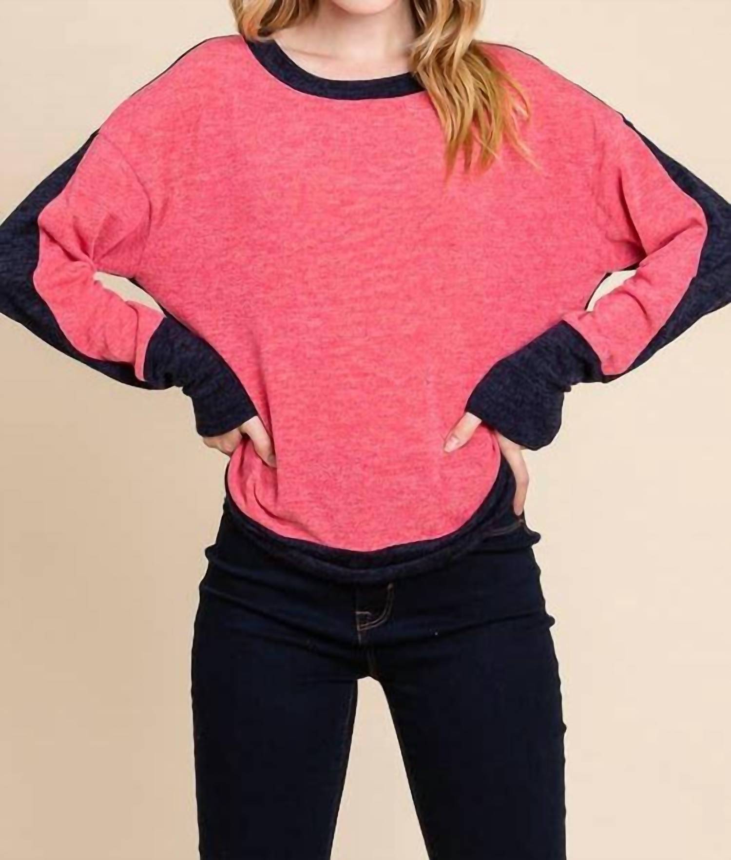 Emerald Collection - Solid Color Block Top - Plus