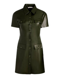 Alice + Olivia - Jamie Vegan Mini Dress