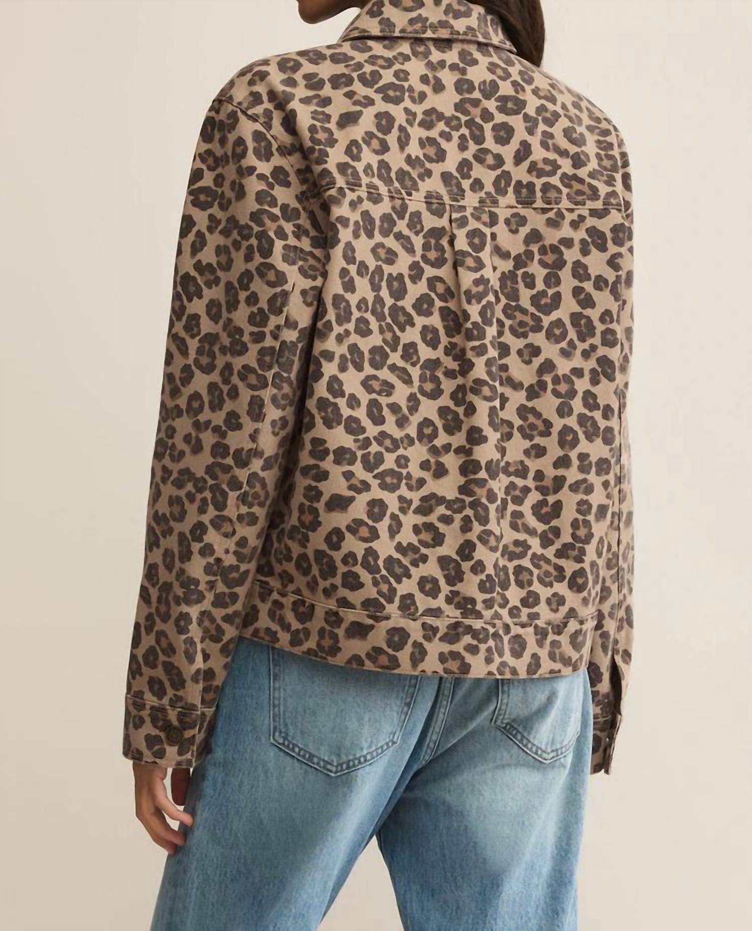 Z Supply - Bel Air Leopard Denim Jacket