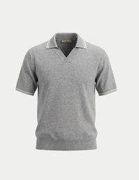 Fioroni Cashmere - Men's Cotton Johnny Collar Polo