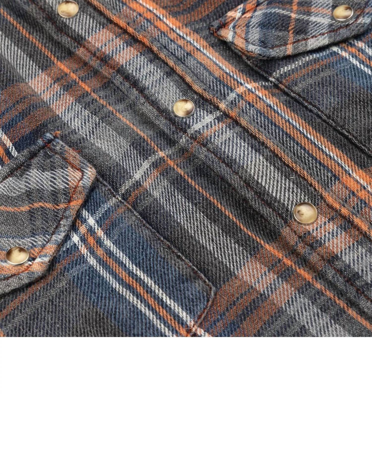 Garnet Hill - Men's Checkered Denim Shirt