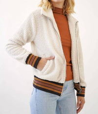 Mystree - Racing Stripes Teddy Jacket