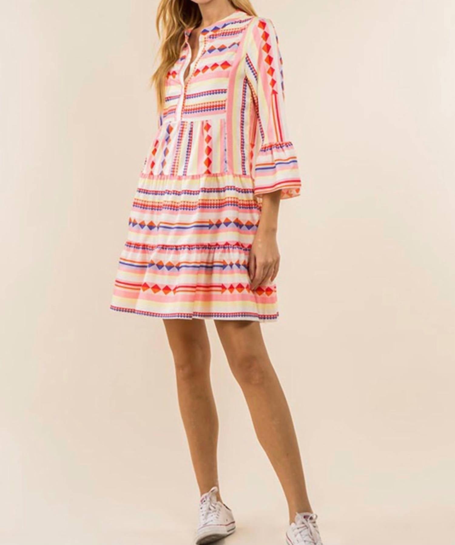Sundayup - Charged Up Geo Dress