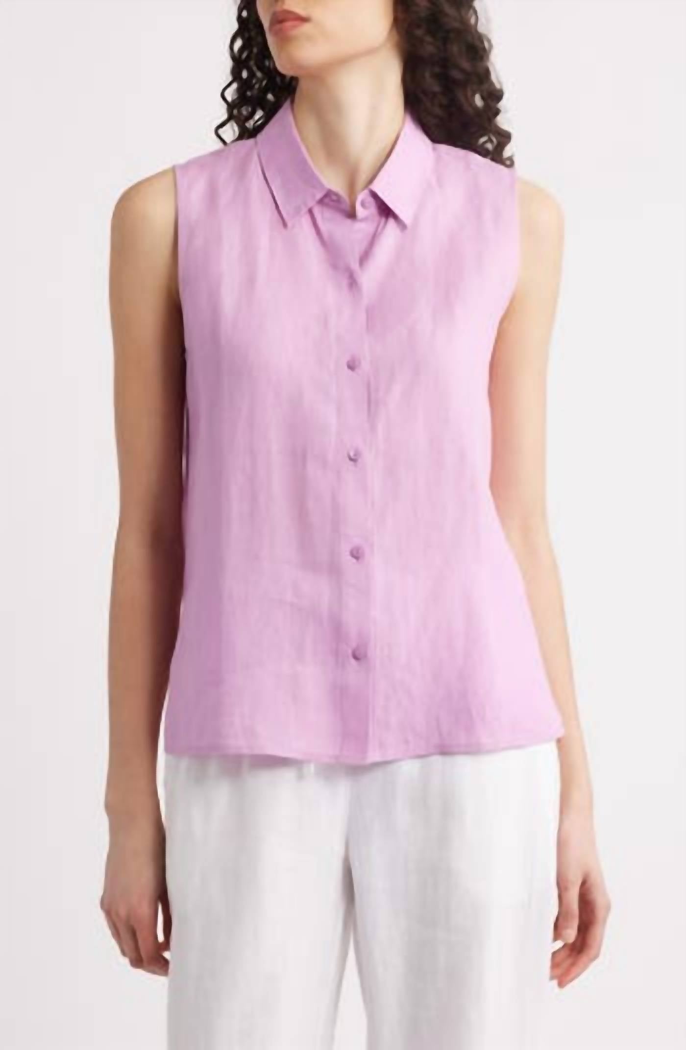 Eileen Fisher - Linen Sleeveless Shirt
