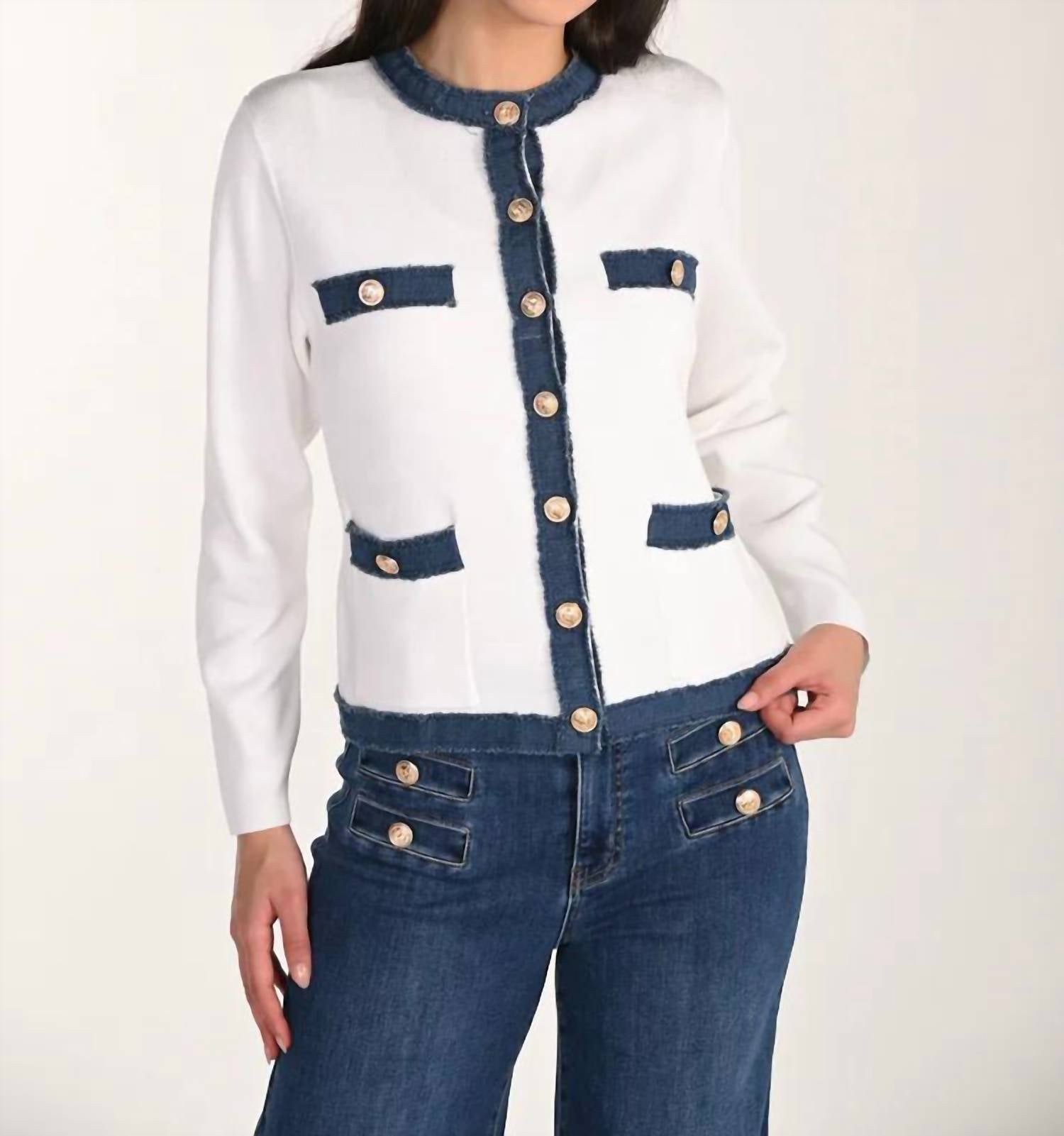 Frank Lyman - Tivra Textured Knit Cardigan