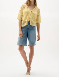 Joseph Ribkoff - High Waisted Knee-length Short