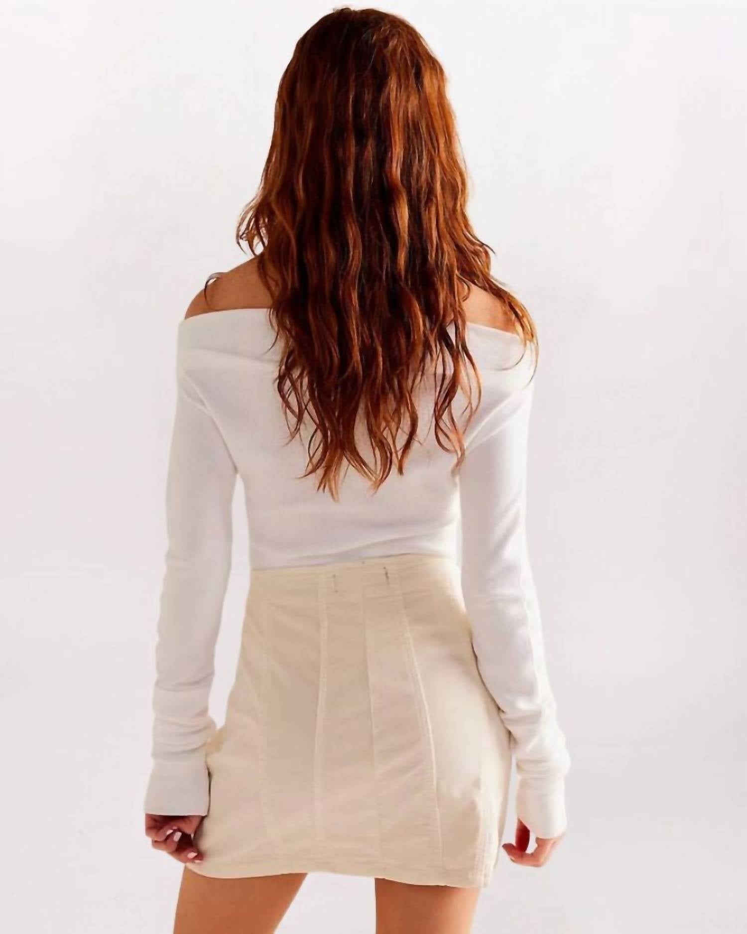Free People - Layla Cord Mini Skirt