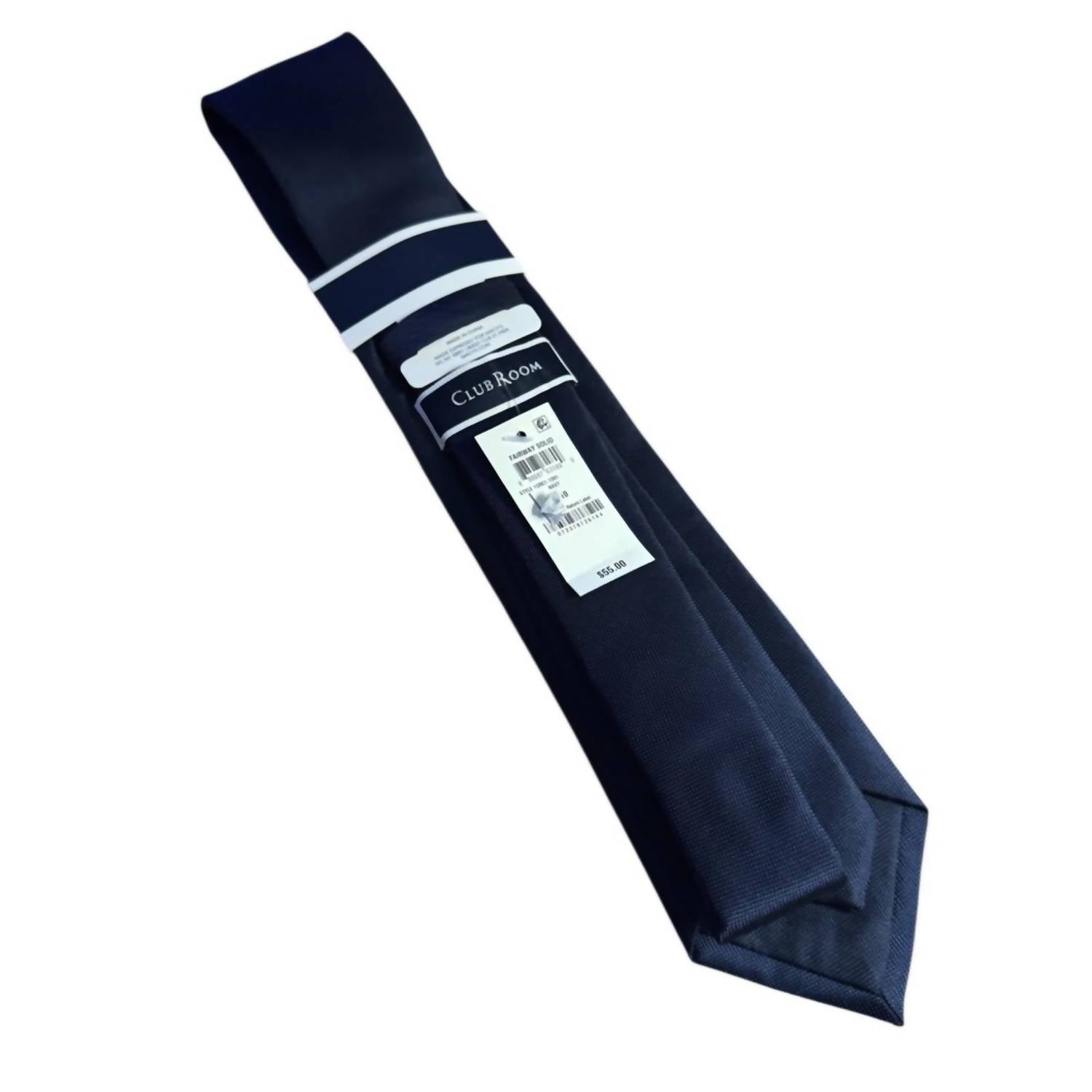 Club Room Men's Tie Classic Accessories in navy blue - men's accessory - detail view