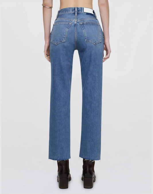 Re/Done - High Rise Stove Pipe Jeans
