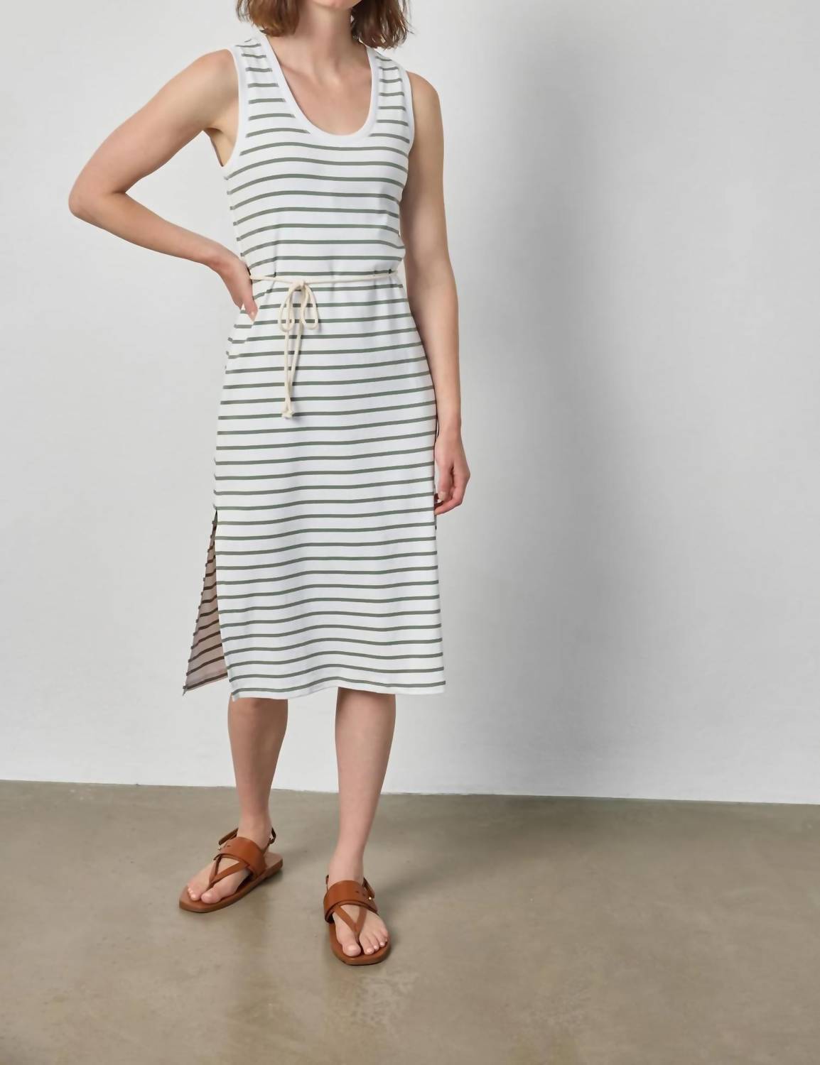 Lilla P - Rib Side Slit tank dress