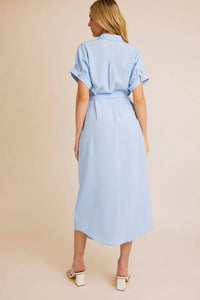 Gilli - Gracie Striped Button Down Shirt Dress