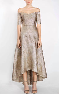 Janique - Off The Shoulder Hi-Low Dress