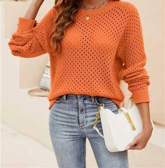 Miss Sparkling - Paula Open Knit Sweater