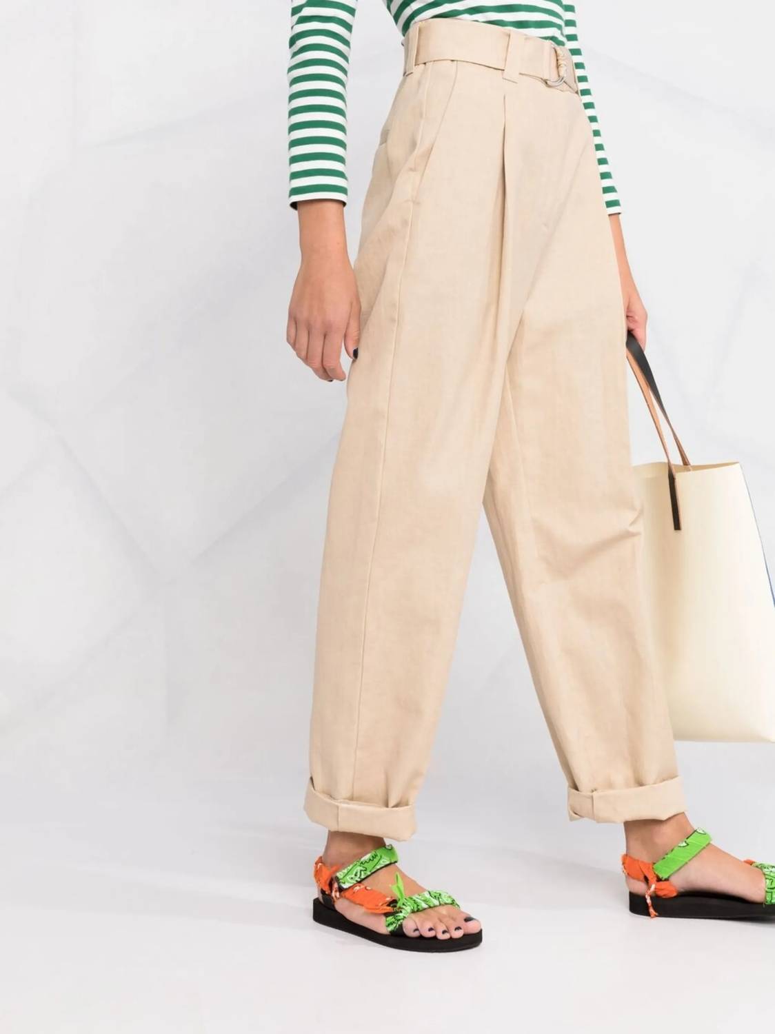 Msgm - Contemporary Belted Trousers