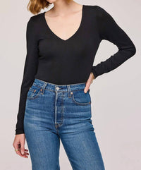Gentle Fawn Linette Top in black 1 - women's long sleeve top