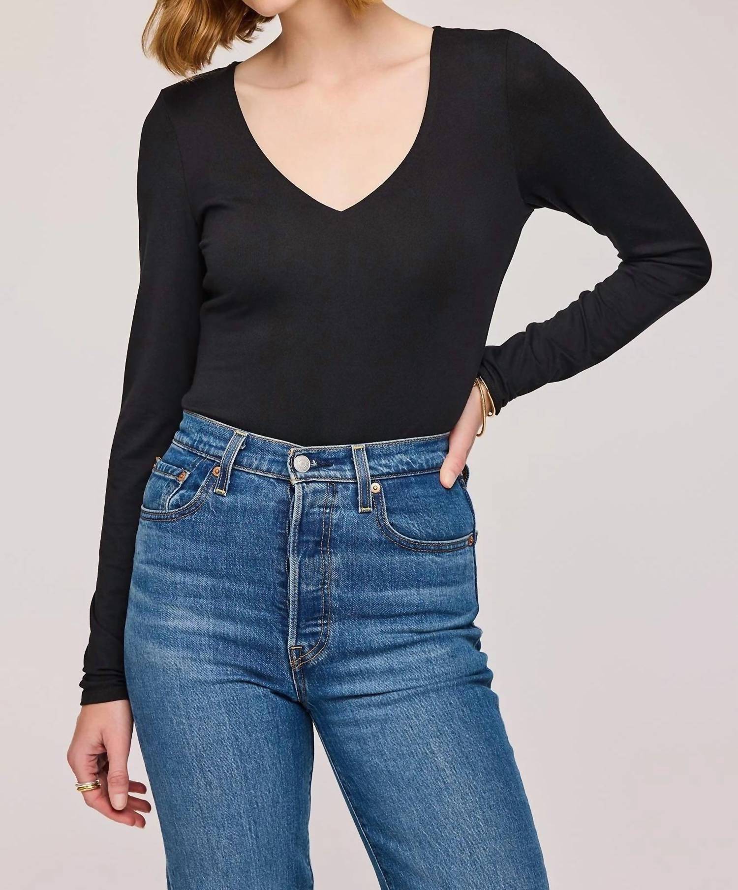 Gentle Fawn Linette Top in black 1 - women's long sleeve top