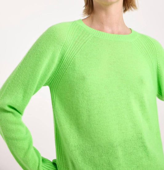 Brodie Cashmere - Rae Rib Raglan Crew Neck Jumper