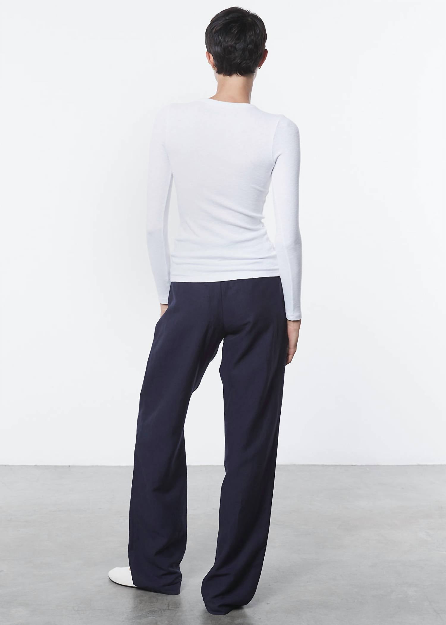 Enza Costa - Supima Cotton Oversize Long Sleeve Top